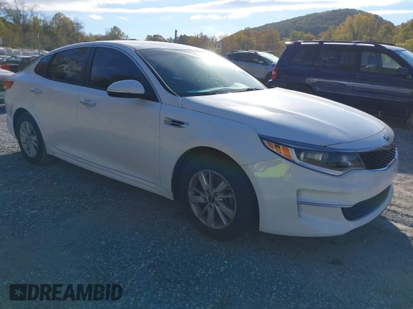 2016 Kia Optima LX with VIN 5XXGT4L31GG114472, listed as a IAAI auction lot 40584787 with 94,087 mi miles. Bid and sale history available at carsss.com. Image 1.