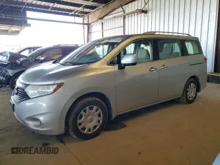 2015 Nissan Quest SV with VIN JN8AE2KP0F9127027, listed as a Copart auction lot 49111305 with 74,503 mi miles and Salvage Title. Bid and sale history available at carsss.com. Image 1.