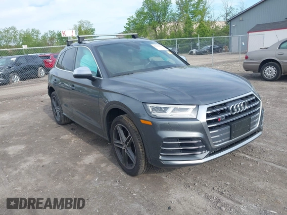 2019 Audi SQ5 Premium with VIN WA1A4AFYXK2025887, listed as a IAAI auction lot 42225112 with 68,154 mi miles and . Bid and sale history available at DreamBid. Image 1.