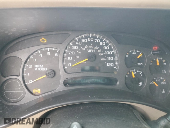 2003 Chevrolet Tahoe LS with VIN 1GNEC13Z23J321332, listed as a Copart auction lot 44611705 with 173,088 mi miles and Salvage Title. Bid and sale history available at carsss.com. Image 9.