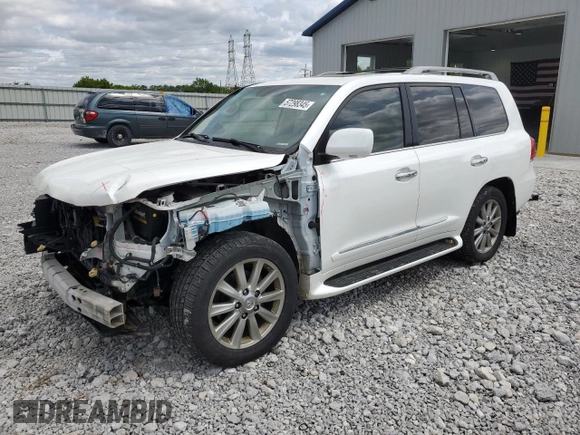 2011 Lexus LX 570 z VIN JTJHY7AXXB4061977, wystawiony jako Copart lot #57298345 z przebiegiem 177 793 mil mil oraz Szkoda całkowita • Salvage title. Historia ofert i sprzedaży dostępna na DreamBid. Obrazek 1.