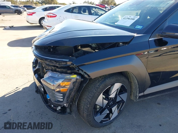 2024 Hyundai Kona Limited with VIN KM8HE3A39RU156344, listed as a IAAI auction lot 41396108 with 12,192 mi miles. Bid and sale history available at carsss.com. Image 19.