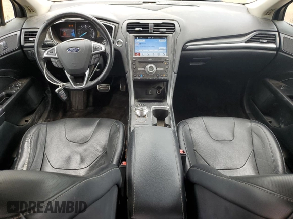 2017 Ford Fusion Titanium with VIN 3FA6P0K90HR221889, listed as a Copart auction lot 55643945 with 126,621 mi miles and Salvage title. Bid and sale history available at DreamBid. Image 8.