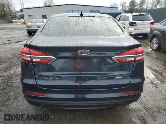 2020 Ford Fusion Hybrid SEL with VIN 3FA6P0MU0LR161753, listed as a Copart auction lot 84419834 with 79,764 mi miles and Salvage Title. Bid and sale history available at carsss.com. Image 6.