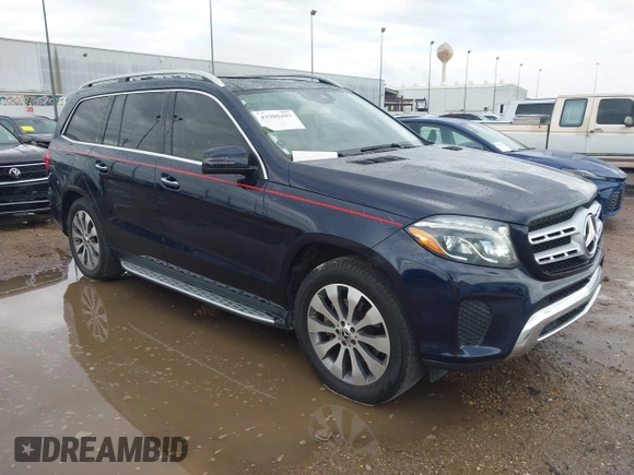 2019 Mercedes-Benz GLS with VIN 4JGDF6EE6KB234119, listed as a IAAI auction lot 41900493 with 72,831 mi miles. Bid and sale history available at carsss.com. Image 1.