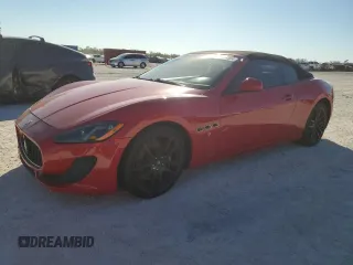 2014 Maserati GranTurismo Convertible Sport with VIN ZAM45VMA8E0110588, listed as a Copart auction lot 82513364 with 0 mi miles and Salvage Title. Bid and sale history available at carsss.com. Image 1.
