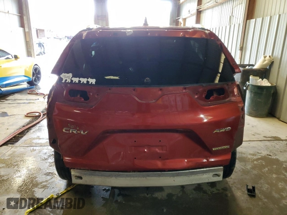 2018 Honda CR-V Touring with VIN 5J6RW2H92JL035850, listed as a Copart auction lot 62486175 with 74,612 mi miles and Salvage title. Bid and sale history available at DreamBid. Image 6.