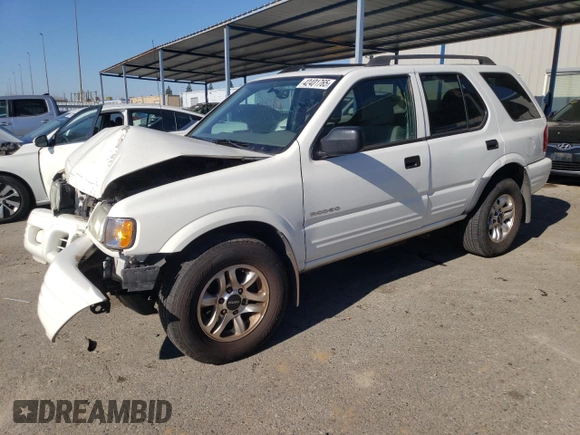 2004 Isuzu Rodeo S z VIN 4S2CK58W044317034, wystawiony jako Copart lot #42401765 z przebiegiem 110 639 mil mil oraz Szkoda całkowita • Salvage title. Historia ofert i sprzedaży dostępna na DreamBid. Obrazek 1.