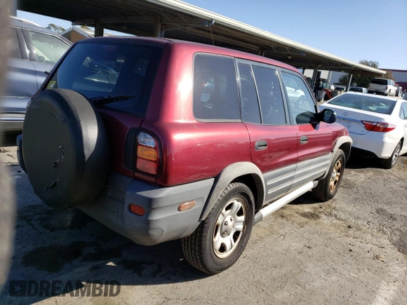 1998 Toyota RAV4 with VIN JT3GP10V7W0025437, listed as a Copart auction lot 37272833 with 120,080 mi miles and Salvage title. Bid and sale history available at DreamBid. Image 3.