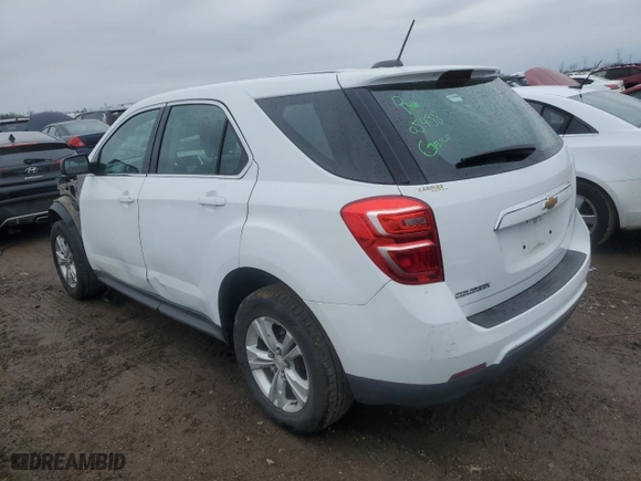 2017 Chevrolet Equinox LS with VIN 2GNALBEK5H1600148, listed as a Copart auction lot 47601215 with 82,430 mi miles and Salvage Title. Bid and sale history available at carsss.com. Image 2.