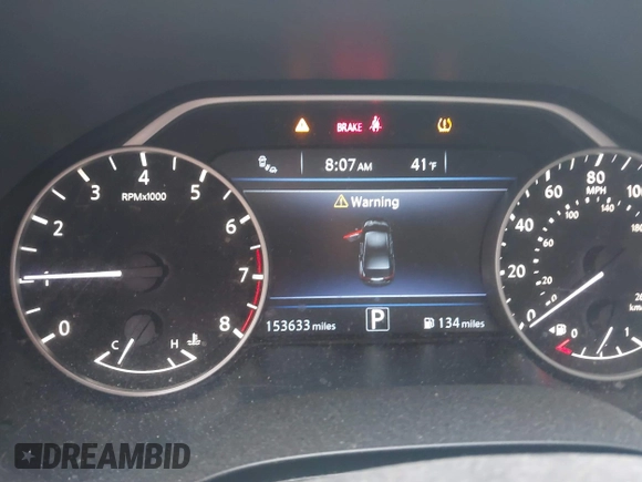 2016 Nissan Maxima SV with VIN 1N4AA6AP1GC403192, listed as a IAAI auction lot 41791112 with 153,633 mi miles and . Bid and sale history available at carsss.com. Image 14.