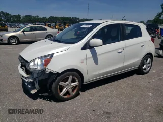 2018 Mitsubishi Mirage ES with VIN ML32A3HJ1JH010417, listed as a Copart auction lot 61534065 with 115,592 mi miles and Salvage title. Bid and sale history available at DreamBid. Image 1.