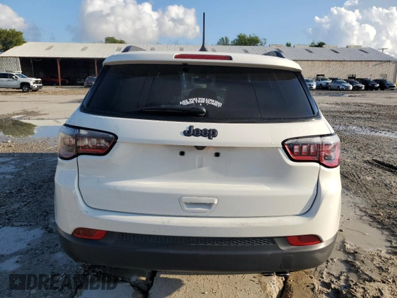 2021 Jeep Compass 80th Anniversary with VIN 3C4NJCEB3MT550073, listed as a Copart auction lot 72429184 with 29,690 mi miles and Salvage Title. Bid and sale history available at carsss.com. Image 6.