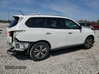 2017 Nissan Pathfinder SL with VIN 5N1DR2MM4HC677591, listed as a Copart auction lot 53822435 with 125,312 mi miles and Salvage Title. Bid and sale history available at DreamBid. Image 3.