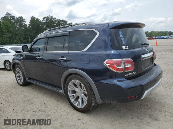 2018 Nissan Armada SL z VIN JN8AY2ND8J9050540, wystawiony jako Copart lot #59583535 z przebiegiem 138 304 mil mil oraz Szkoda całkowita • Salvage title. Historia ofert i sprzedaży dostępna na DreamBid. Obrazek 2.