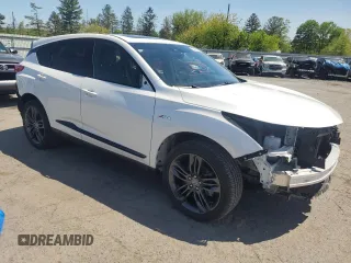 2023 Acura RDX w/A-Spec Package with VIN 5J8TC2H63PL000643, listed as a Copart auction lot 55419785 with 45,613 mi miles and Salvage Title. Bid and sale history available at carsss.com. Image 4.