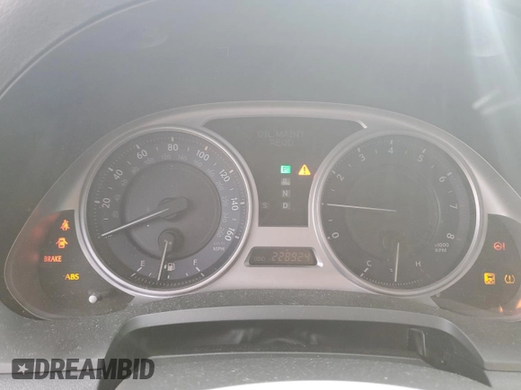 2009 Lexus IS 250 with VIN JTHCK262692030311, listed as a Copart auction lot 53617995 with 228,924 mi miles and Salvage Title. Bid and sale history available at DreamBid. Image 9.