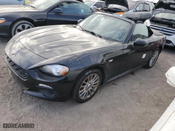 2017 FIAT 124 Spider Elaborazione Abarth with VIN JC1NFAEK4H0127136, listed as a Copart auction lot 76190314 with 0 mi miles and Salvage Title. Bid and sale history available at carsss.com. Image 1.