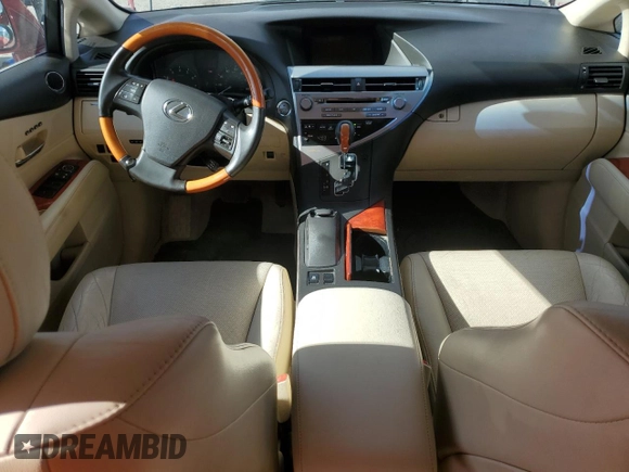 2011 Lexus RX 350 with VIN 2T2ZK1BA6BC051925, listed as a Copart auction lot 53166295 with 100,636 mi miles and Salvage Title. Bid and sale history available at carsss.com. Image 8.