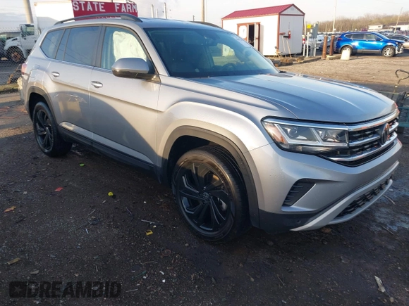 2023 Volkswagen Atlas SE with VIN 1V2HR2CA6PC523233, listed as a IAAI auction lot 41952399 with 28,387 mi miles and . Bid and sale history available at DreamBid. Image 1.
