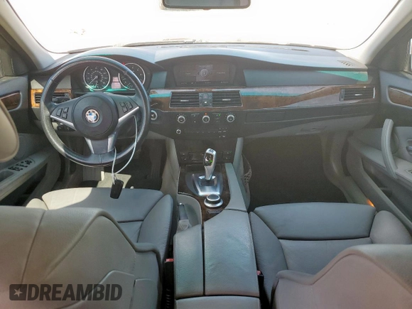 2008 BMW 5 Series 535i with VIN WBANW13558CZ84027, listed as a Copart auction lot 59748325 with 134,259 mi miles and Salvage title. Bid and sale history available at DreamBid. Image 8.