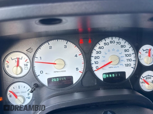 2003 Dodge 2500 ST z VIN 3D7KU28623G702683, wystawiony jako Copart lot #57917605 z przebiegiem 263 449 mil mil oraz Szkoda całkowita • Salvage title. Historia ofert i sprzedaży dostępna na DreamBid. Obrazek 8.