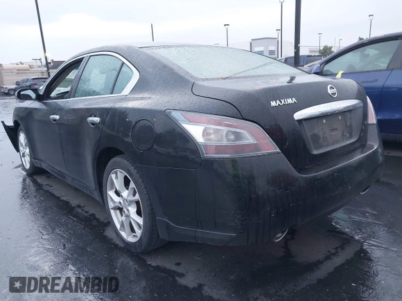 2013 Nissan Maxima S with VIN 1N4AA5AP4DC822076, listed as a IAAI auction lot 41916291 with 140,059 mi miles and . Bid and sale history available at DreamBid. Image 3.