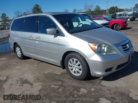 2008 Honda Odyssey EX-L with VIN 5FNRL38708B110657, listed as a IAAI auction lot 41854985 with 253,985 mi miles and . Bid and sale history available at carsss.com. Image 1.