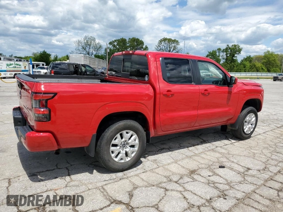 2023 Nissan Frontier SV with VIN 1N6ED1EK1PN607514, listed as a Copart auction lot 55260955 with 46,060 mi miles and Salvage title. Bid and sale history available at DreamBid. Image 3.