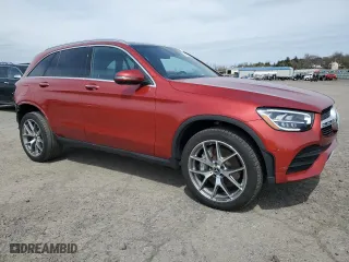 2022 Mercedes-Benz GLC with VIN W1N0G8EB8NV367851, listed as a Copart auction lot 51509425 with 34,758 mi miles and Salvage Title. Bid and sale history available at carsss.com. Image 4.