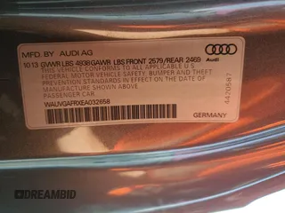 2014 Audi S5 Prestige z VIN WAUVGAFRXEA032658, wystawiony jako Copart lot #79515874 z przebiegiem 70 001 mil mil oraz Szkoda całkowita • Salvage title. Historia ofert i sprzedaży dostępna na DreamBid. Obrazek 14.