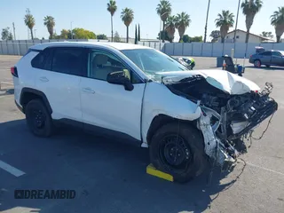2022 Toyota RAV4 LE with VIN 2T3H1RFV6NC187658, listed as a IAAI auction lot 42571067 with 57,565 mi miles and . Bid and sale history available at DreamBid. Image 1.