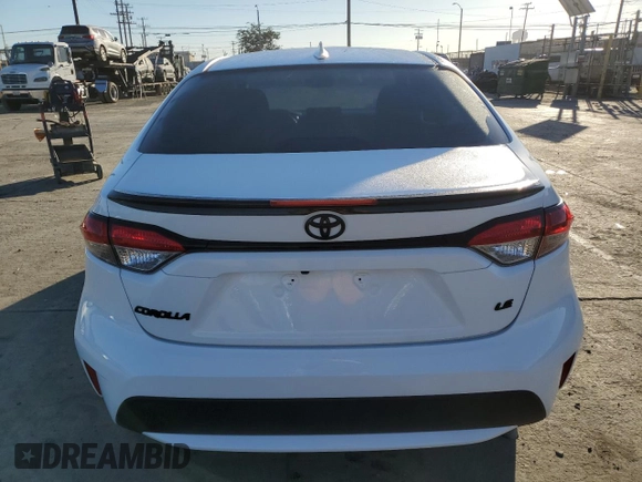 2022 Toyota Corolla LE with VIN 5YFEPMAE7NP298823, listed as a Copart auction lot 77442334 with 37,672 mi miles and Salvage Title. Bid and sale history available at carsss.com. Image 6.