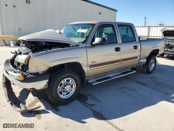 2004 Chevrolet Silverado 2500 Crew Cab LT with VIN 1GCGC23U04F146109, listed as a Copart auction lot 76325114 with NaN miles and Salvage Title. Bid and sale history available at carsss.com. Image 1.