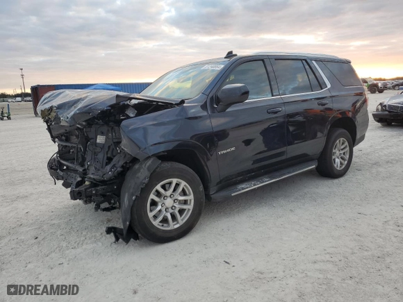 2021 Chevrolet Tahoe LS with VIN 1GNSCMKD5MR229435, listed as a Copart auction lot 81240864 with 103,660 mi miles and Non Repairable. Bid and sale history available at carsss.com. Image 1.
