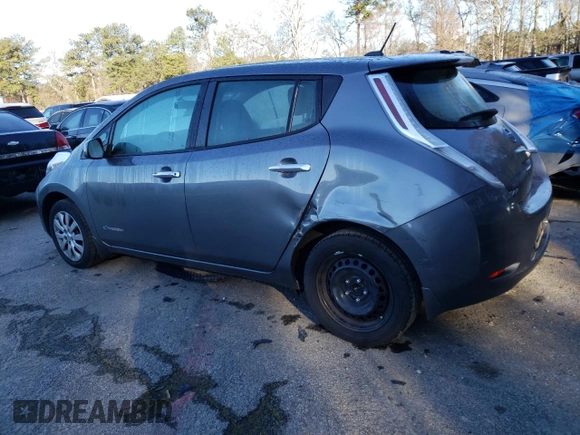 2015 Nissan LEAF SV with VIN 1N4AZ0CP6FC333657, listed as a Copart auction lot 40755843 with 84,701 mi miles. Bid and sale history available at carsss.com. Image 2.