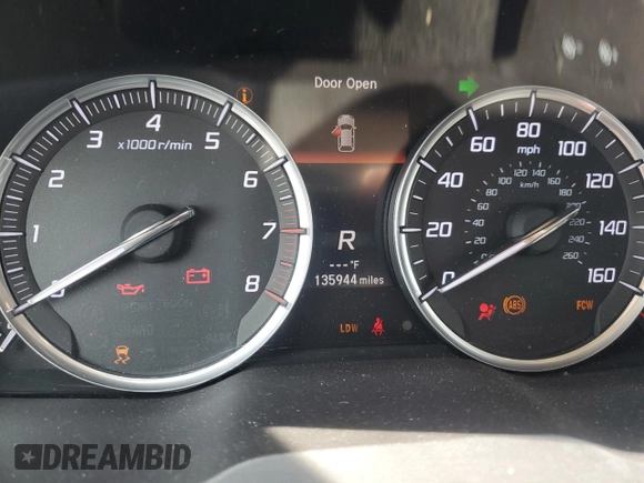 2015 Acura MDX Technology z VIN 5FRYD3H48FB001633, wystawiony jako Copart lot #57508545 z przebiegiem 135 944 mil mil oraz Szkoda całkowita • Salvage title. Historia ofert i sprzedaży dostępna na DreamBid. Obrazek 9.