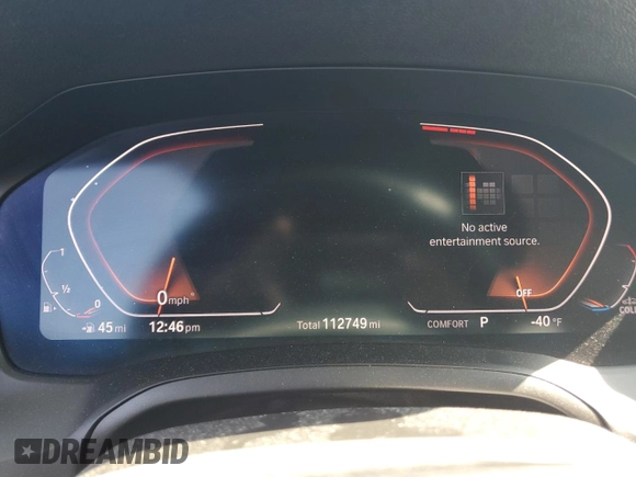2020 BMW 3 Series 330i xDrive with VIN 3MW5R7J00L8B06412, listed as a Copart auction lot 51147295 with 112,749 mi miles and Salvage Title. Bid and sale history available at carsss.com. Image 9.