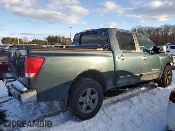 2005 Nissan Titan LE with VIN 1N6AA07B75N525086, listed as a Copart auction lot 44036025 with 169,175 mi miles and Salvage Title. Bid and sale history available at carsss.com. Image 3.