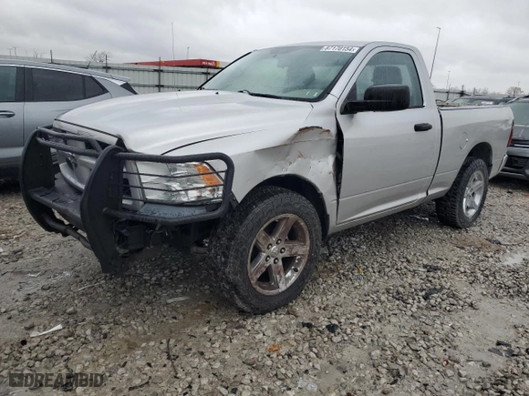 2012 Ram 1500 Express with VIN 3C6JD7AT7CG278525, listed as a Copart auction lot 87170154 with 164,754 mi miles and Clean Title. Bid and sale history available at carsss.com. Image 1.