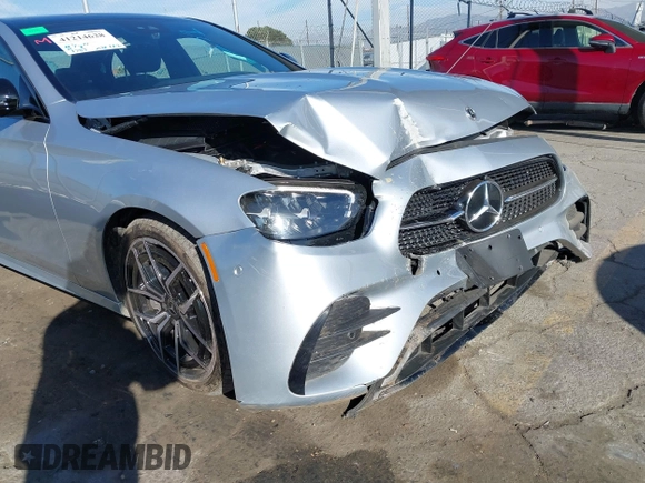 2023 Mercedes-Benz E-Class E 350 with VIN W1KZF8DB4PB134918, listed as a IAAI auction lot 41214628 with 1,787 mi miles. Bid and sale history available at carsss.com. Image 6.