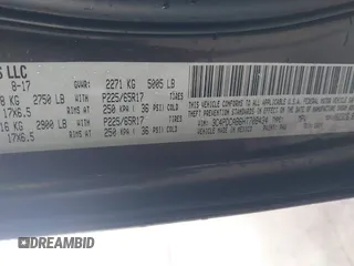 2017 Dodge Journey SE with VIN 3C4PDCAB6HT708434, listed as a IAAI auction lot 41508526 with 170,280 mi miles and . Bid and sale history available at DreamBid. Image 9.