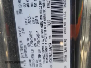 2001 Dodge 2500 z VIN 1B7KF23W71J542954, wystawiony jako Copart lot #55684025 z przebiegiem 172 811 mil mil oraz Szkody całkowita. Historia ofert i sprzedaży dostępna na DreamBid. Obrazek 12.