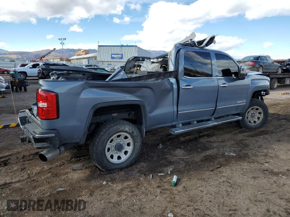 2015 GMC Sierra 2500HD SLT with VIN 1GT12ZE8XFF604369, listed as a Copart auction lot 78880784 with Not provided miles and Salvage title. Bid and sale history available at DreamBid. Image 3.