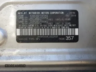 2020 Mitsubishi Outlander Sport ES 2.0 with VIN JA4AR3AU4LU022037, listed as a Copart auction lot 47091985 with 114,974 mi miles and Salvage Title. Bid and sale history available at carsss.com. Image 13.