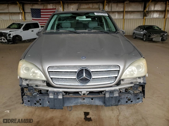2005 Mercedes-Benz M-Class 3.7L with VIN 4JGAB57E25A527998, listed as a Copart auction lot 52515755 with 97,764 mi miles and Clean Title. Bid and sale history available at carsss.com. Image 5.