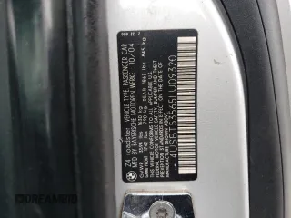 2005 BMW Z4 3.0i with VIN 4USBT53565LU09320, listed as a Copart auction lot 59596535 with 118,790 mi miles and Salvage title. Bid and sale history available at DreamBid. Image 12.