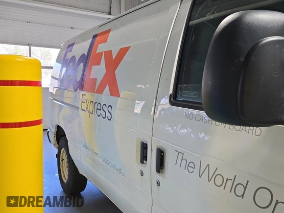 2010 Ford Econoline Cargo Commercial with VIN 1FTNE1EW4ADA91052, listed as a IAAI auction lot 42607935 with 163,519 mi miles and . Bid and sale history available at DreamBid. Image 61.