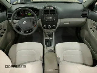 2009 Kia Spectra EX with VIN KNAFE221X95626293, listed as a Copart auction lot 70646504 with 197,017 mi miles and Clean Title. Bid and sale history available at carsss.com. Image 8.