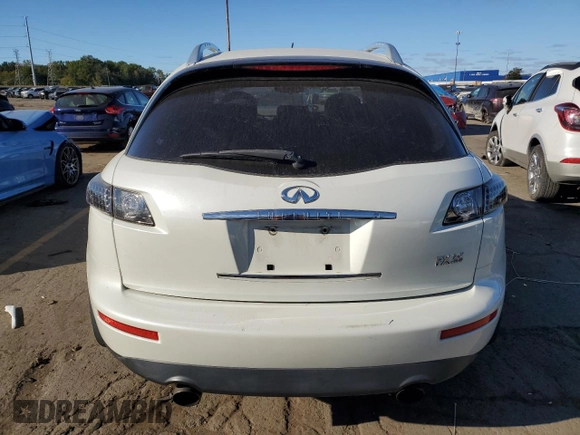 2007 Infiniti FX with VIN JNRAS08W77X210426, listed as a Copart auction lot 74520624 with 142,684 mi miles and Salvage Title. Bid and sale history available at DreamBid. Image 6.